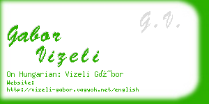 gabor vizeli business card